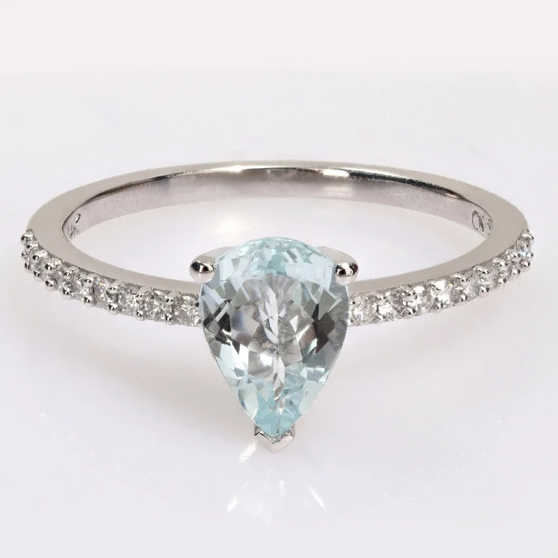 Iolite Gemstone Rings in 10K Gold with a Twisted Band for a Distinctive and Stylish AccessoryMiadora Pear-cut Aquamarine and 1/6ct TDW Diamond Teardrop Ring in 14k White Gold Iolite Gemstone Rings in 10K Gold with a Twisted Band for a Distinctive and Stylish AccessoryMiadora Pear-cut Aquamarine and 1/6ct TDW Diamond Teardrop Ring in 14k White Gold