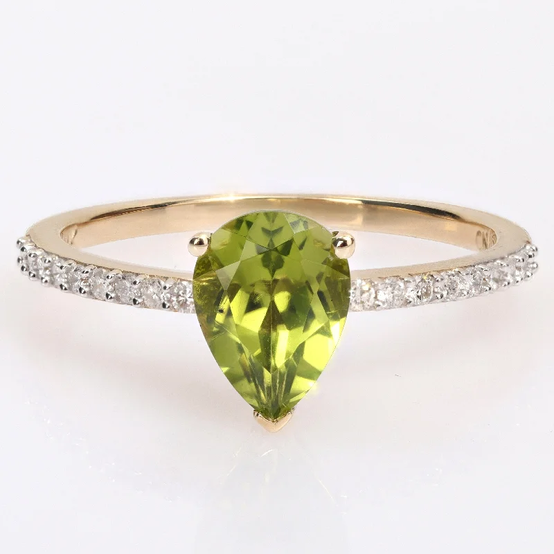 Sapphire Gemstone Rings in 18K White Gold with Diamond Accents for an Elegant EngagementMiadora Pear-cut Peridot and 1/6ct TDW Diamond Teardrop Ring in 14k Yellow Gold Sapphire Gemstone Rings in 18K White Gold with Diamond Accents for an Elegant EngagementMiadora Pear-cut Peridot and 1/6ct TDW Diamond Teardrop Ring in 14k Yellow Gold