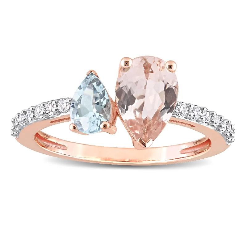Alexandrite Gemstone Rings in Platinum with a Hidden Halo for a Rare and Luxurious PieceMiadora Pear Shape Aquamarine, White Topaz and Morganite Engagement Ring in 10k Rose Gold Alexandrite Gemstone Rings in Platinum with a Hidden Halo for a Rare and Luxurious PieceMiadora Pear Shape Aquamarine, White Topaz and Morganite Engagement Ring in 10k Rose Gold