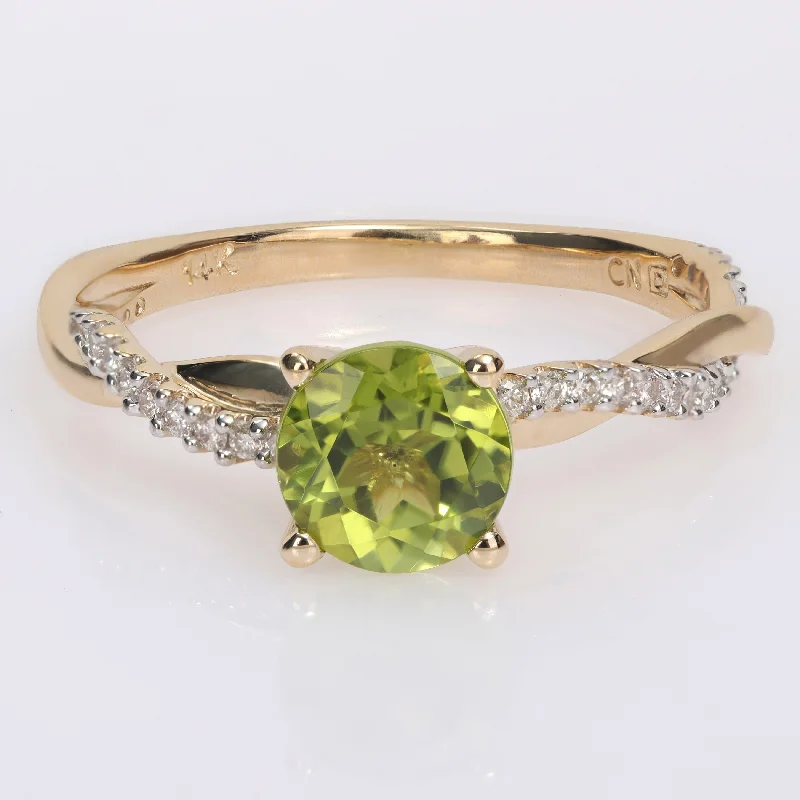 Turquoise Gemstone Rings in 925 Silver with a Southwestern - Inspired Design for a Rustic CharmMiadora Peridot and 1/6ct TDW Diamond Crossover Birthstone Ring in 14k Yellow Gold Turquoise Gemstone Rings in 925 Silver with a Southwestern - Inspired Design for a Rustic CharmMiadora Peridot and 1/6ct TDW Diamond Crossover Birthstone Ring in 14k Yellow Gold