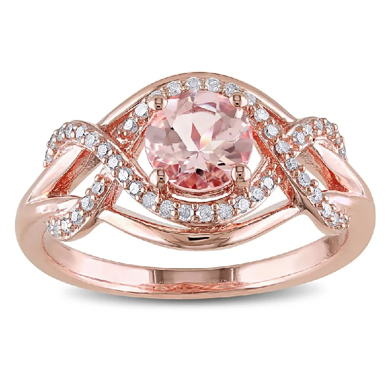 Ruby Gemstone Rings in 14K Yellow Gold with a Solitaire Setting for a Classic and Bold StatementMiadora Rose Plated Silver Morganite and 1/5ct TDW Diamond Ring (H-I, I2-I3) Ruby Gemstone Rings in 14K Yellow Gold with a Solitaire Setting for a Classic and Bold StatementMiadora Rose Plated Silver Morganite and 1/5ct TDW Diamond Ring (H-I, I2-I3)