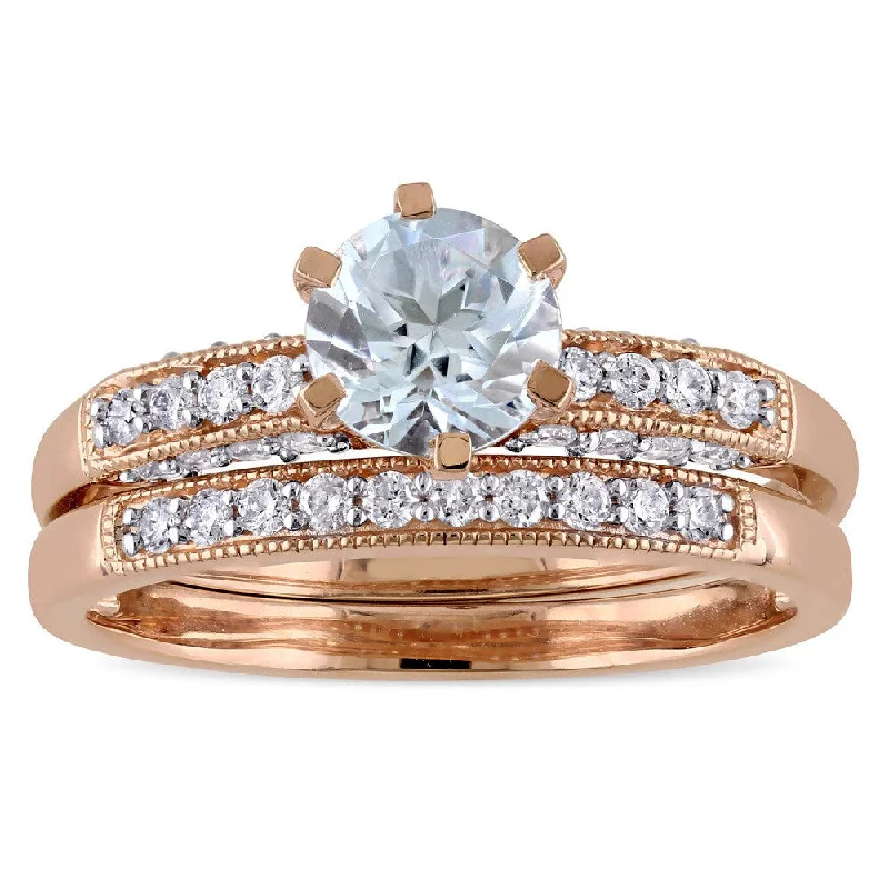 Citrine Gemstone Rings in Stainless Steel with a Stackable Design for a Trendy Everyday WearMiadora Signature Collection 10k Rose Gold 1/3ct TDW Diamond and Aquamarine Bridal Ring Set (G-H, I2 Citrine Gemstone Rings in Stainless Steel with a Stackable Design for a Trendy Everyday WearMiadora Signature Collection 10k Rose Gold 1/3ct TDW Diamond and Aquamarine Bridal Ring Set (G-H, I2