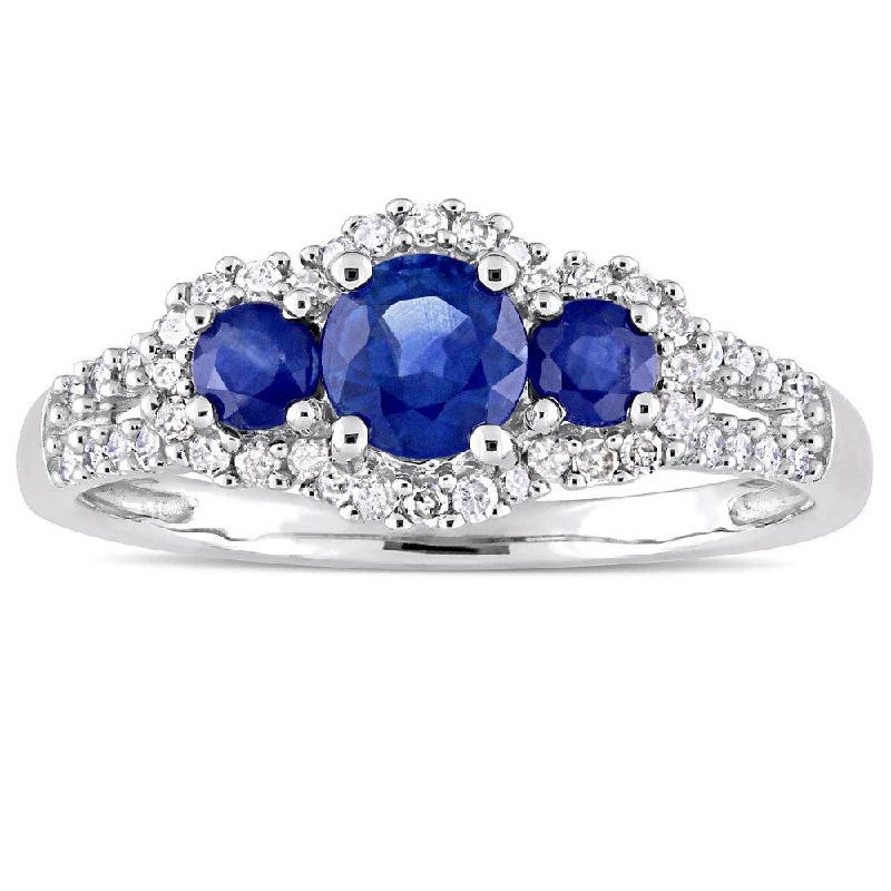 Iolite Gemstone Rings in 10K Gold with a Twisted Band for a Distinctive and Stylish AccessoryMiadora Signature Collection 10k White Gold Sapphire and 1/4ct TDW Diamond 3-Stone Halo Engagement R - Blue Iolite Gemstone Rings in 10K Gold with a Twisted Band for a Distinctive and Stylish AccessoryMiadora Signature Collection 10k White Gold Sapphire and 1/4ct TDW Diamond 3-Stone Halo Engagement R - Blue