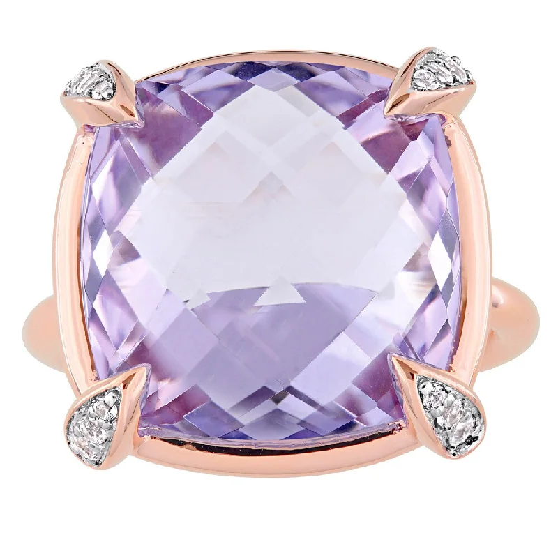 Ruby Gemstone Rings in 14K Yellow Gold with a Solitaire Setting for a Classic and Bold StatementMiadora Signature Collection 14k Rose Gold Cushion-cut Double Checkerboard Rose de France White Sapphire Cocktail Ring - Purple Ruby Gemstone Rings in 14K Yellow Gold with a Solitaire Setting for a Classic and Bold StatementMiadora Signature Collection 14k Rose Gold Cushion-cut Double Checkerboard Rose de France White Sapphire Cocktail Ring - Purple