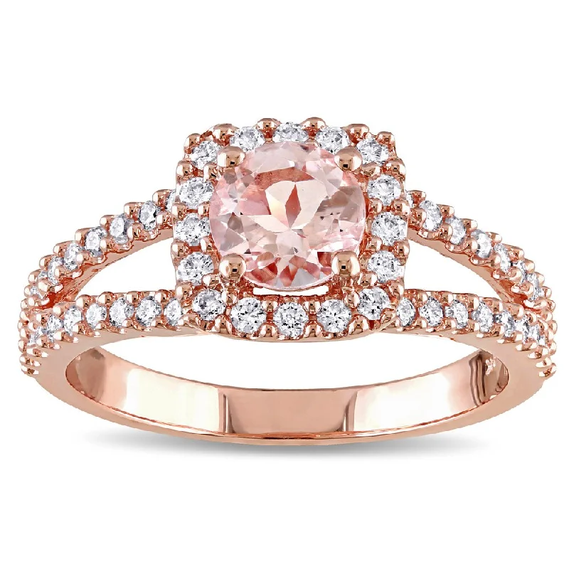 Alexandrite Gemstone Rings in Platinum with a Hidden Halo for a Rare and Luxurious PieceMiadora Signature Collection 14k Rose Gold Morganite and 1/2ct TDW Diamond Halo Split Shank Engagement Ring (G-H, I1-I2) - Pink Alexandrite Gemstone Rings in Platinum with a Hidden Halo for a Rare and Luxurious PieceMiadora Signature Collection 14k Rose Gold Morganite and 1/2ct TDW Diamond Halo Split Shank Engagement Ring (G-H, I1-I2) - Pink