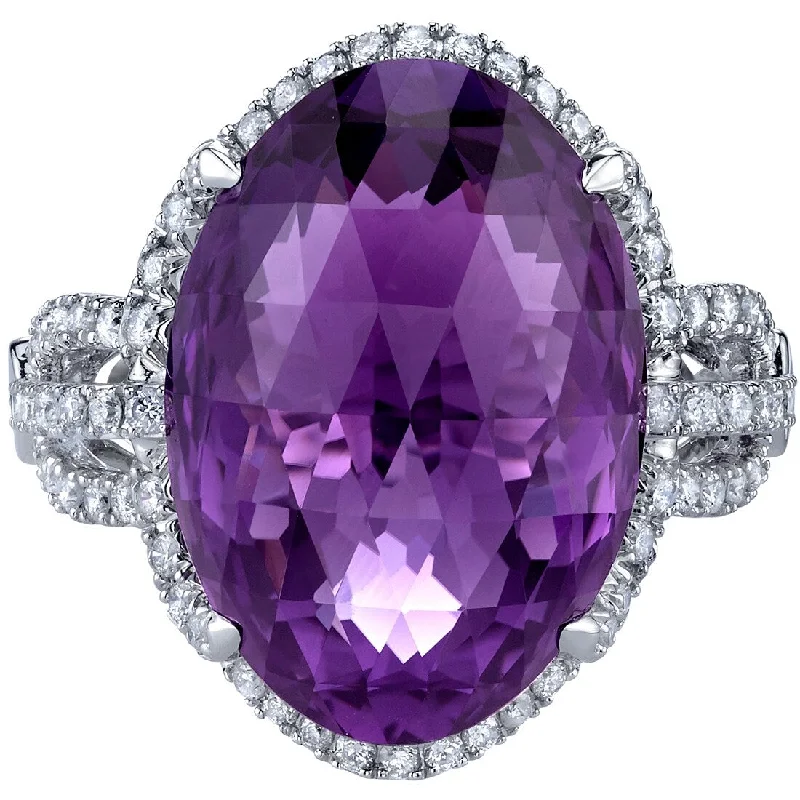 Ruby Gemstone Rings in 14K Yellow Gold with a Solitaire Setting for a Classic and Bold StatementOravo 11.75 ct Amethyst and Diamond Ring in 14k White Gold Ruby Gemstone Rings in 14K Yellow Gold with a Solitaire Setting for a Classic and Bold StatementOravo 11.75 ct Amethyst and Diamond Ring in 14k White Gold