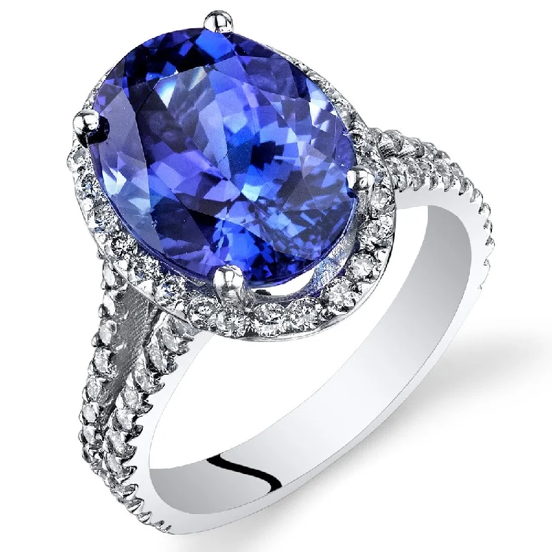 Tourmaline Gemstone Rings in 18K Two - Tone Gold with a Floral - Shaped Setting for a Feminine TouchOravo 5.64 ct Tanzanite Oval and Diamond Ring in 14k White Gold Tourmaline Gemstone Rings in 18K Two - Tone Gold with a Floral - Shaped Setting for a Feminine TouchOravo 5.64 ct Tanzanite Oval and Diamond Ring in 14k White Gold