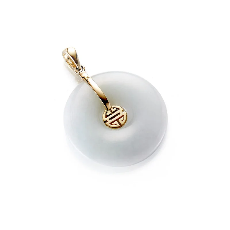 LED - Illuminated Moon Pendant Necklace for Nighttime EventsWhite Jade Pi Pendant LED - Illuminated Moon Pendant Necklace for Nighttime EventsWhite Jade Pi Pendant