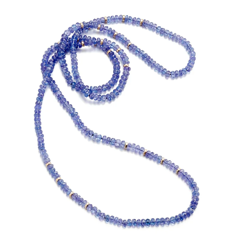 Heart - Shaped Garnet Pendant Necklace with a Pearl - Accented Chain for a Romantic Valentine's DayTanzanite Rope Necklace Heart - Shaped Garnet Pendant Necklace with a Pearl - Accented Chain for a Romantic Valentine's DayTanzanite Rope Necklace