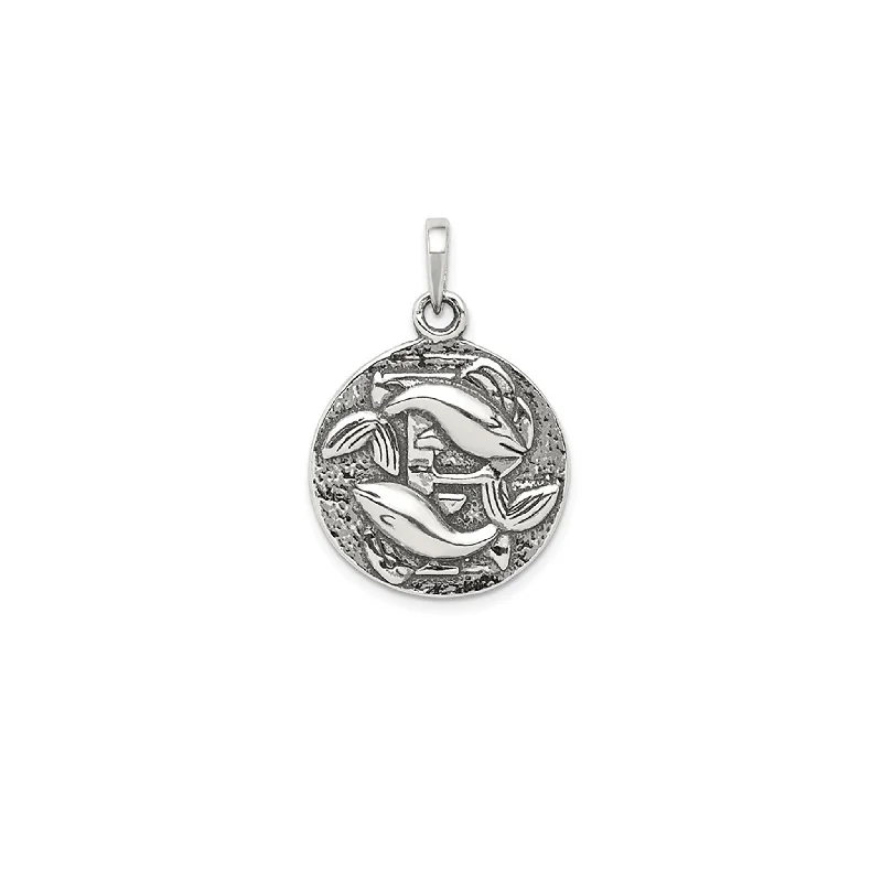 Heart - Shaped Garnet Pendant Necklace with a Pearl - Accented Chain for a Romantic Valentine's DayAntique-Finish Pisces Zodiac Pendant (Silver) Heart - Shaped Garnet Pendant Necklace with a Pearl - Accented Chain for a Romantic Valentine's DayAntique-Finish Pisces Zodiac Pendant (Silver)