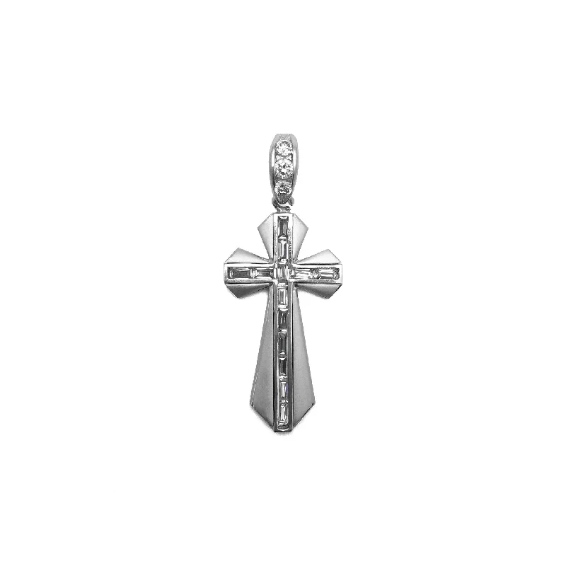 Antique - Brass - Finished Compass Pendant for Travelers and ExplorersBaguette Icy Passion Cross Pendant (14K) Antique - Brass - Finished Compass Pendant for Travelers and ExplorersBaguette Icy Passion Cross Pendant (14K)