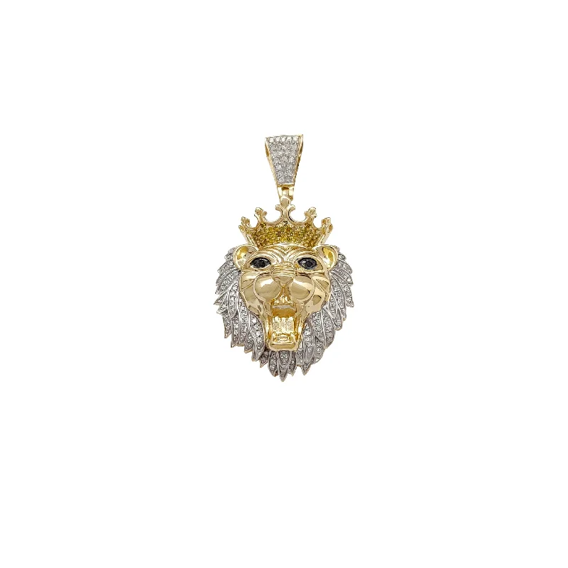 Statement - Making Large - Gemstone - Studded Geometric Pendant Necklace for Evening PartiesDiamond Lion King Pendant (10K) Statement - Making Large - Gemstone - Studded Geometric Pendant Necklace for Evening PartiesDiamond Lion King Pendant (10K)