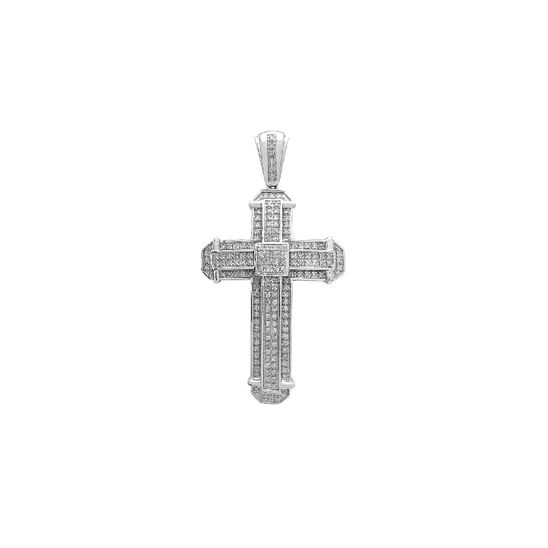 Tassel - Trimmed Amethyst Pendant Necklace for Festival - GoersDiamond Pave Cross Pendant (10K) Tassel - Trimmed Amethyst Pendant Necklace for Festival - GoersDiamond Pave Cross Pendant (10K)