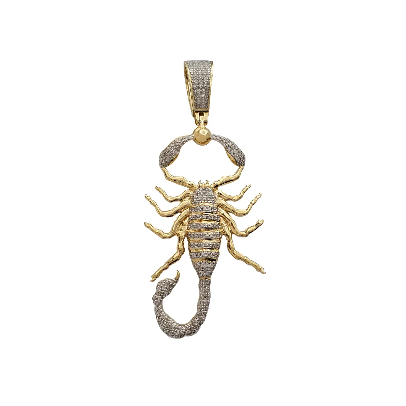 Antique - Inspired Filigree - Worked Cross Pendant Necklace for Religious CeremoniesDiamond Two-Tone Scorpion Pendant (10K) Antique - Inspired Filigree - Worked Cross Pendant Necklace for Religious CeremoniesDiamond Two-Tone Scorpion Pendant (10K)