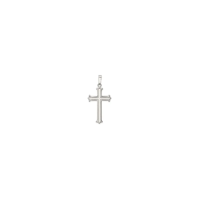 Braided Hemp Rope Necklace with a Seashell Pendant for Summer BeachgoersFleur De Lis Cross Pendant (Silver) Braided Hemp Rope Necklace with a Seashell Pendant for Summer BeachgoersFleur De Lis Cross Pendant (Silver)