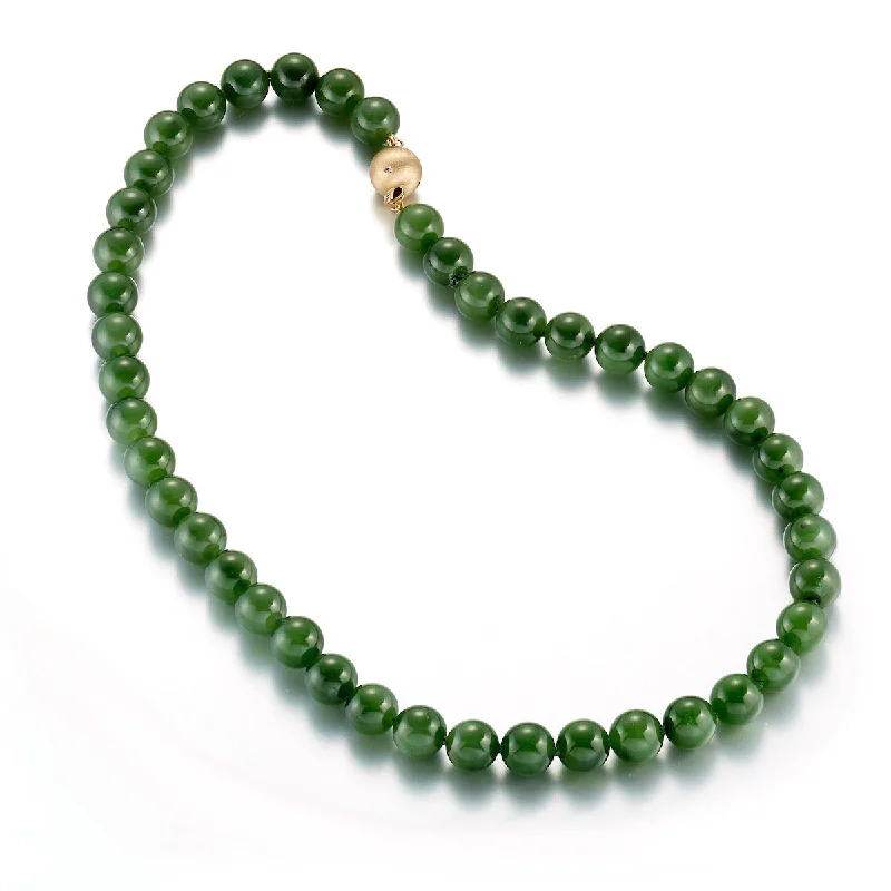 Double - Sided Pendant Necklace with a Photo Insert for Memory - Keepers10mm Green Nephrite Jade Necklace Double - Sided Pendant Necklace with a Photo Insert for Memory - Keepers10mm Green Nephrite Jade Necklace
