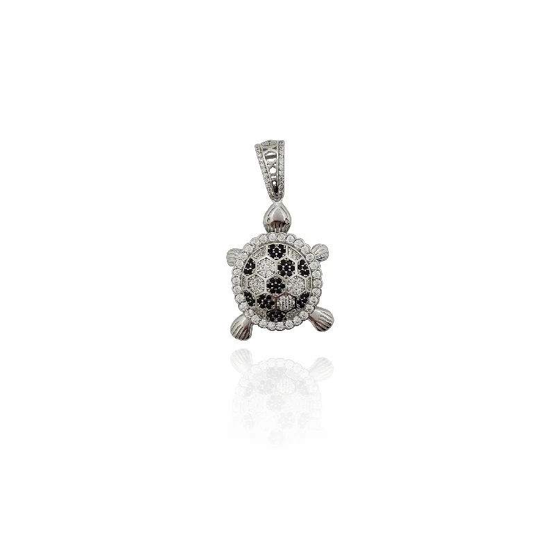 Tassel - Trimmed Amethyst Pendant Necklace for Festival - GoersGemstone Speckled Shell Turtle Pendant (Silver) Tassel - Trimmed Amethyst Pendant Necklace for Festival - GoersGemstone Speckled Shell Turtle Pendant (Silver)