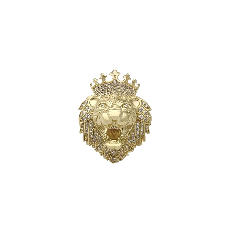 Heart - Shaped Garnet Pendant Necklace with a Pearl - Accented Chain for a Romantic Valentine's DayIced-Out Royal Lion Pendant (10K) Heart - Shaped Garnet Pendant Necklace with a Pearl - Accented Chain for a Romantic Valentine's DayIced-Out Royal Lion Pendant (10K)