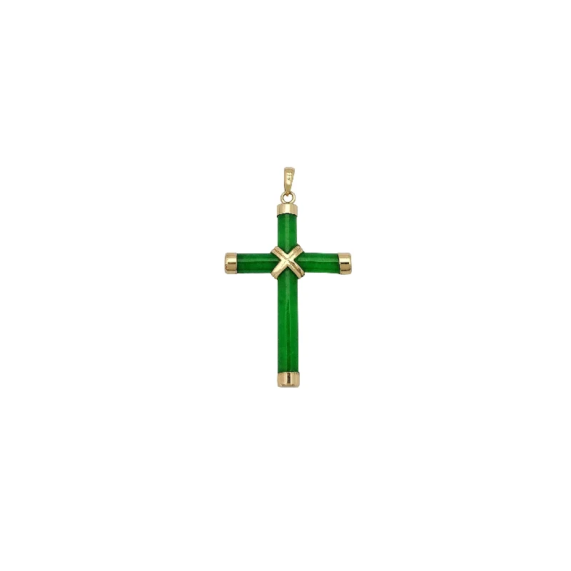 Retro - Inspired Art Deco - Patterned Pendant in Silver for Vintage LoversJade Brassard Cross Pendant (14K) Retro - Inspired Art Deco - Patterned Pendant in Silver for Vintage LoversJade Brassard Cross Pendant (14K)