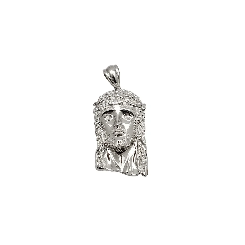 3D - Printed Owl Pendant Necklace in Recycled Plastic for Eco - Conscious FashionistasJesus CZ Head Pendant (Silver) 3D - Printed Owl Pendant Necklace in Recycled Plastic for Eco - Conscious FashionistasJesus CZ Head Pendant (Silver)