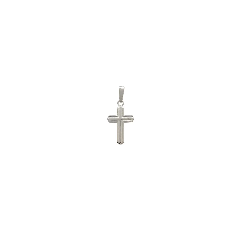 Pave - Set Cubic Zirconia Crown Pendant Necklace for Little Princess - Themed Birthday PartiesMini Cross Pendant (Silver) Pave - Set Cubic Zirconia Crown Pendant Necklace for Little Princess - Themed Birthday PartiesMini Cross Pendant (Silver)