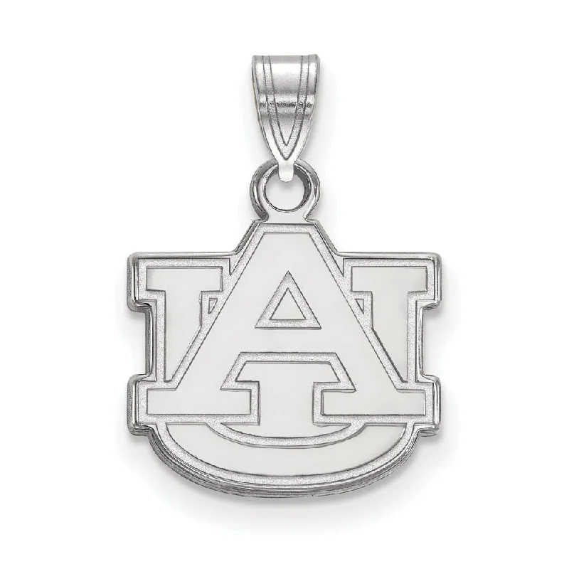 Custom - Engraved Initial Pendant Necklace in Sterling Silver for Mother's Day GiftSterling Silver Auburn U Small 'AU' Pendant Custom - Engraved Initial Pendant Necklace in Sterling Silver for Mother's Day GiftSterling Silver Auburn U Small 'AU' Pendant