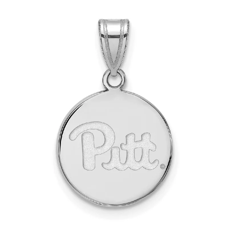 Custom - Engraved Initial Pendant Necklace in Sterling Silver for Mother's Day GiftSterling Silver U. of Pittsburgh Medium Disc Pendant Custom - Engraved Initial Pendant Necklace in Sterling Silver for Mother's Day GiftSterling Silver U. of Pittsburgh Medium Disc Pendant