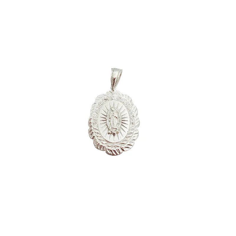 3D - Printed Owl Pendant Necklace in Recycled Plastic for Eco - Conscious FashionistasNuestra Sra. de Guadalupe Pendant (Silver) 3D - Printed Owl Pendant Necklace in Recycled Plastic for Eco - Conscious FashionistasNuestra Sra. de Guadalupe Pendant (Silver)