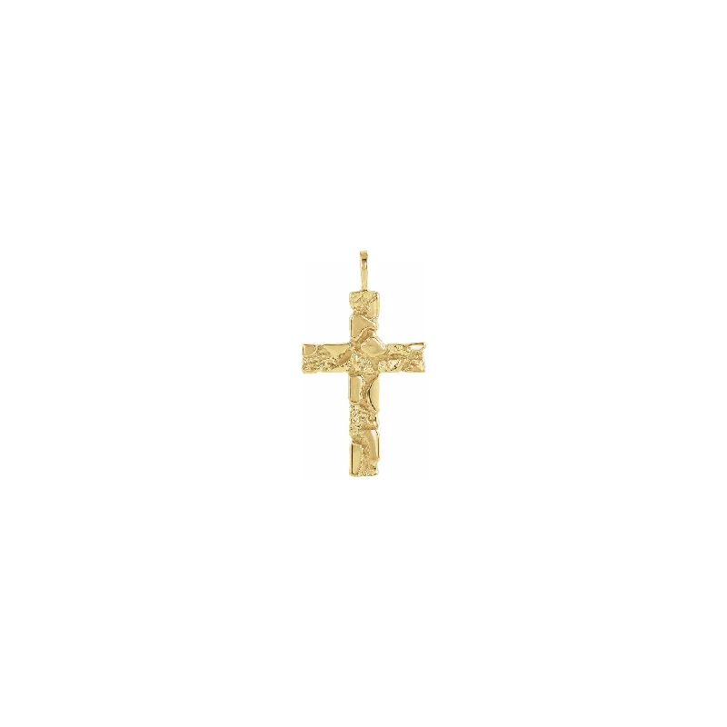 Antique - Inspired Filigree - Worked Cross Pendant Necklace for Religious CeremoniesNugget Cross Pendant Antique - Inspired Filigree - Worked Cross Pendant Necklace for Religious CeremoniesNugget Cross Pendant