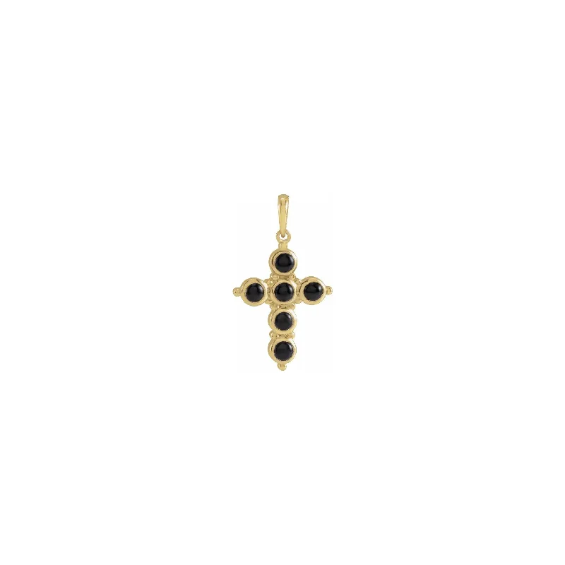 Magnetic - Closure Pendant Necklace with a Hidden Compartment for Secret KeepersOnyx Cabochon Cross Pendant Magnetic - Closure Pendant Necklace with a Hidden Compartment for Secret KeepersOnyx Cabochon Cross Pendant