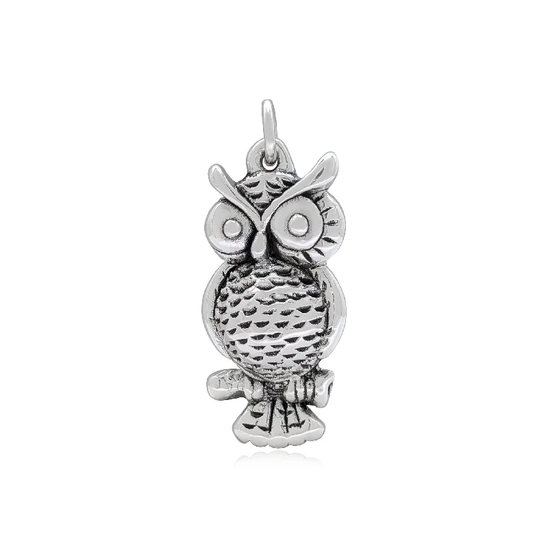 Dainty Gold - Plated Angel Wing Pendant Necklace for Sensitive Skin OwnersOwl Antique Pendant (Silver) Dainty Gold - Plated Angel Wing Pendant Necklace for Sensitive Skin OwnersOwl Antique Pendant (Silver)