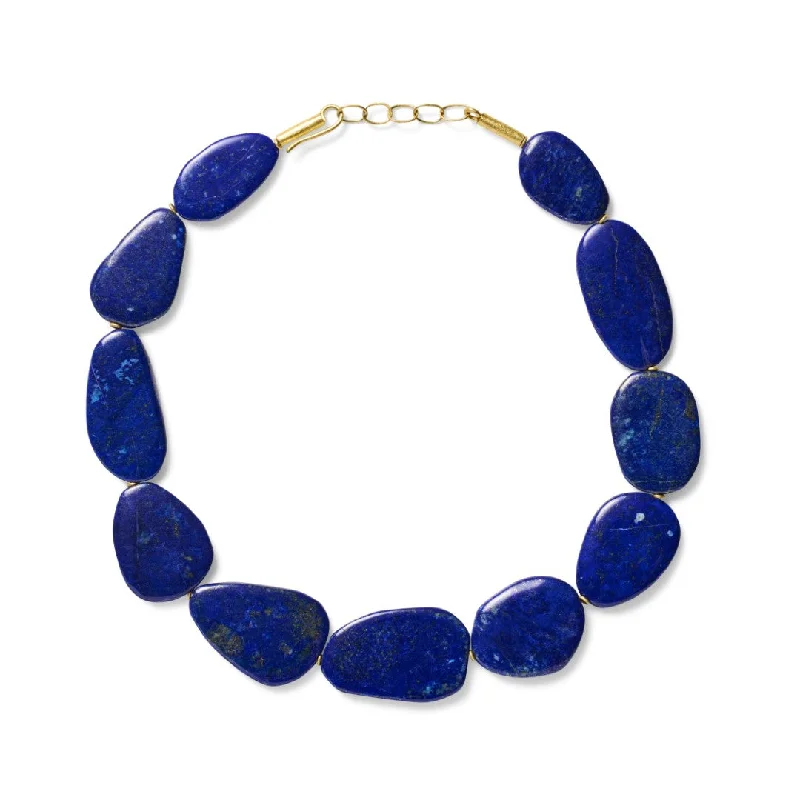 Heart - Shaped Garnet Pendant Necklace with a Pearl - Accented Chain for a Romantic Valentine's DayLapis Flat Bead Necklace Heart - Shaped Garnet Pendant Necklace with a Pearl - Accented Chain for a Romantic Valentine's DayLapis Flat Bead Necklace