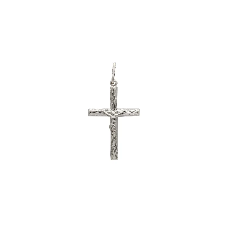 Pave - Set Cubic Zirconia Crown Pendant Necklace for Little Princess - Themed Birthday PartiesPuffy Crucifix Pendant (Silver) Pave - Set Cubic Zirconia Crown Pendant Necklace for Little Princess - Themed Birthday PartiesPuffy Crucifix Pendant (Silver)