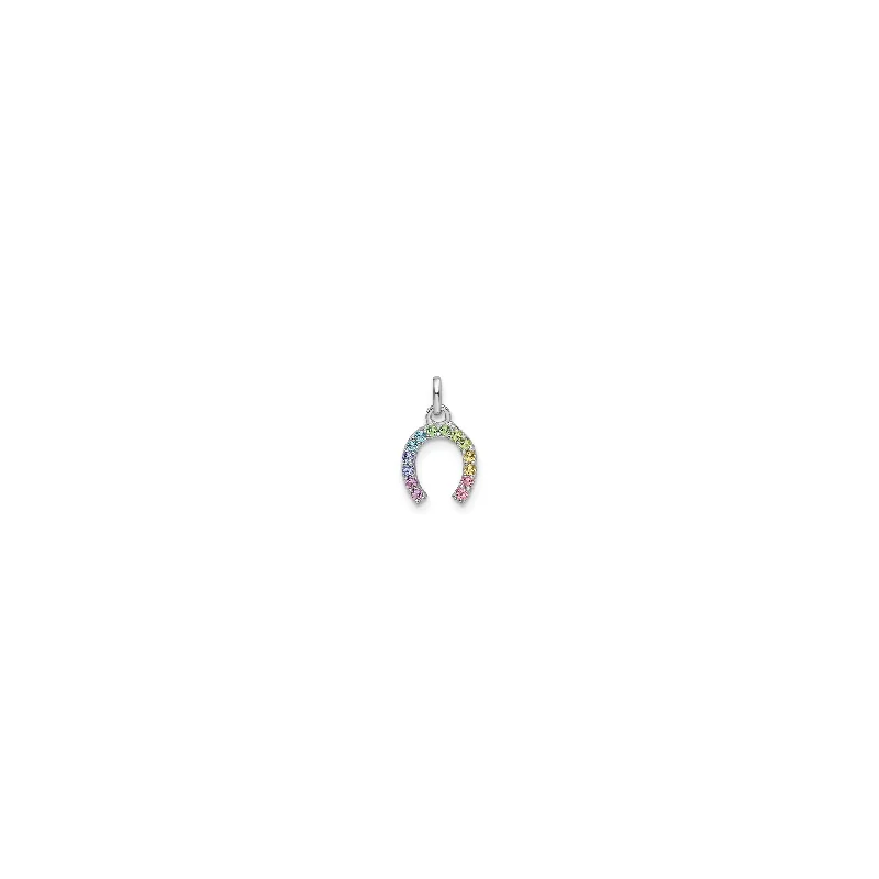 Heart - Shaped Garnet Pendant Necklace with a Pearl - Accented Chain for a Romantic Valentine's DayRainbow Crystal Horseshoe Pendant (Silver) Heart - Shaped Garnet Pendant Necklace with a Pearl - Accented Chain for a Romantic Valentine's DayRainbow Crystal Horseshoe Pendant (Silver)