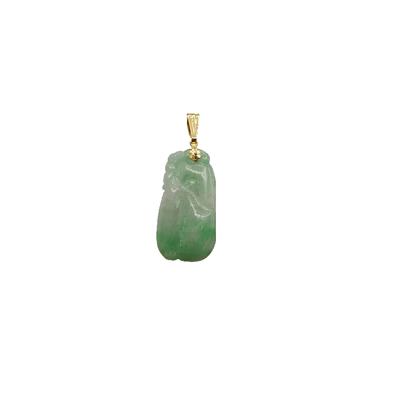 18K Gold - Plated Angel Wing Pendant for a Symbolic and Elegant AccessoryRuyi 【如意】Jade Pendant (14K) 18K Gold - Plated Angel Wing Pendant for a Symbolic and Elegant AccessoryRuyi 【如意】Jade Pendant (14K)