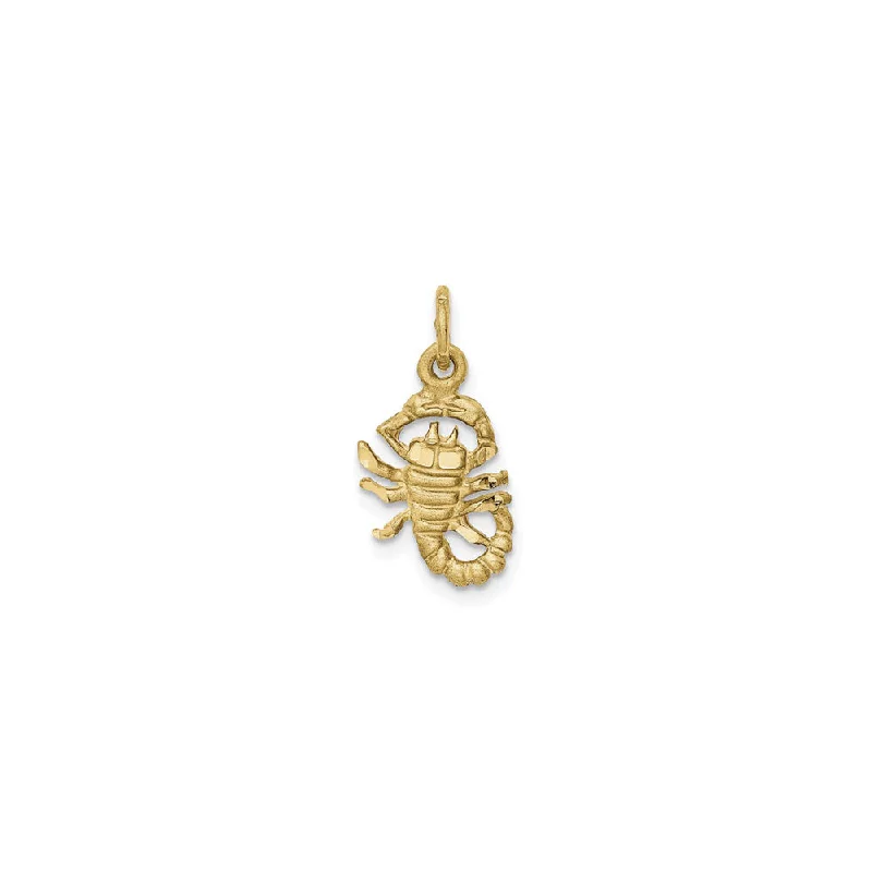 Mother - of - Pearl Inlaid Seahorse Pendant for Beach LoversSatin Scorpio Zodiac Pendant (14K) Mother - of - Pearl Inlaid Seahorse Pendant for Beach LoversSatin Scorpio Zodiac Pendant (14K)