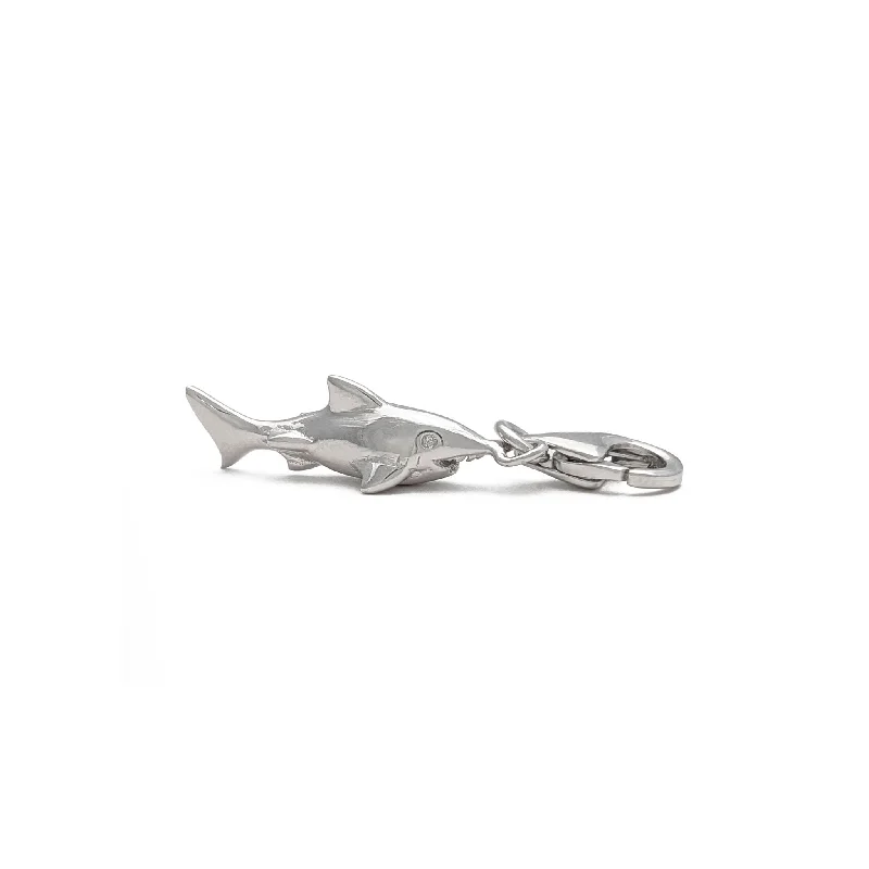 Zodiac Sign Pendant Necklace in Rose Gold for Astrology EnthusiastsMini Shark Charm (Silver) Zodiac Sign Pendant Necklace in Rose Gold for Astrology EnthusiastsMini Shark Charm (Silver)