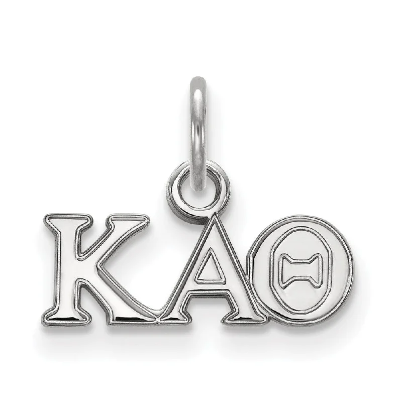 Cross - Stitch - Embroidered Floral Pendant Necklace for Handicraft AficionadosSterling Silver Kappa Alpha Theta XS (Tiny) Greek Letters Charm Cross - Stitch - Embroidered Floral Pendant Necklace for Handicraft AficionadosSterling Silver Kappa Alpha Theta XS (Tiny) Greek Letters Charm