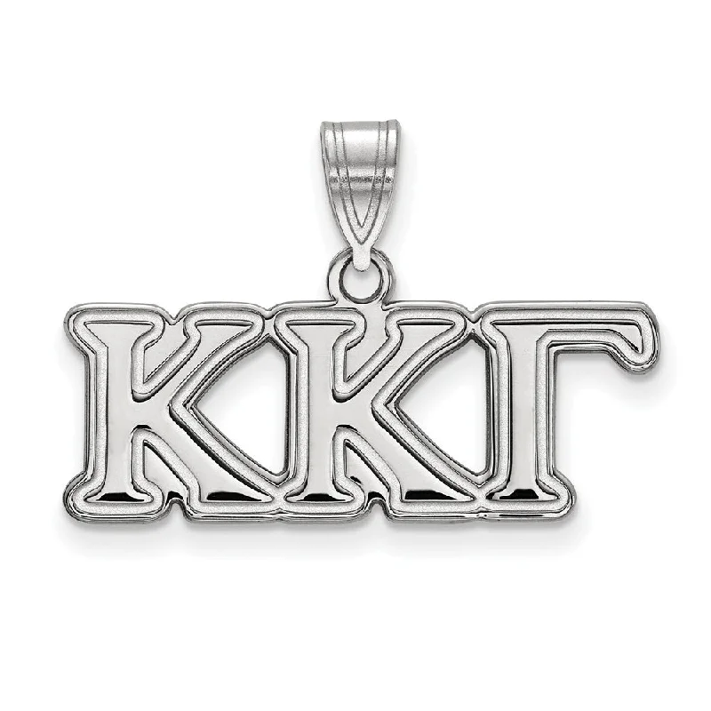 Tassel - Trimmed Amethyst Pendant Necklace for Festival - GoersSterling Silver Kappa Kappa Gamma Medium Greek Letters Pendant Tassel - Trimmed Amethyst Pendant Necklace for Festival - GoersSterling Silver Kappa Kappa Gamma Medium Greek Letters Pendant