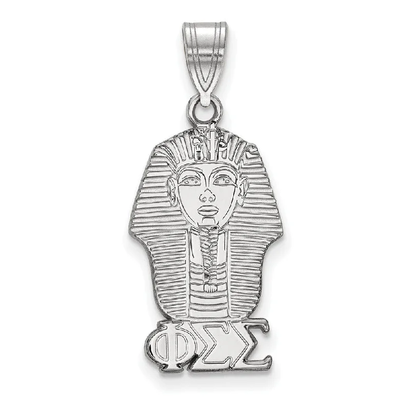 Hypoallergenic Stainless Steel Dog Tag Pendant Necklace for Active MenSterling Silver Phi Sigma Sigma Medium Pendant