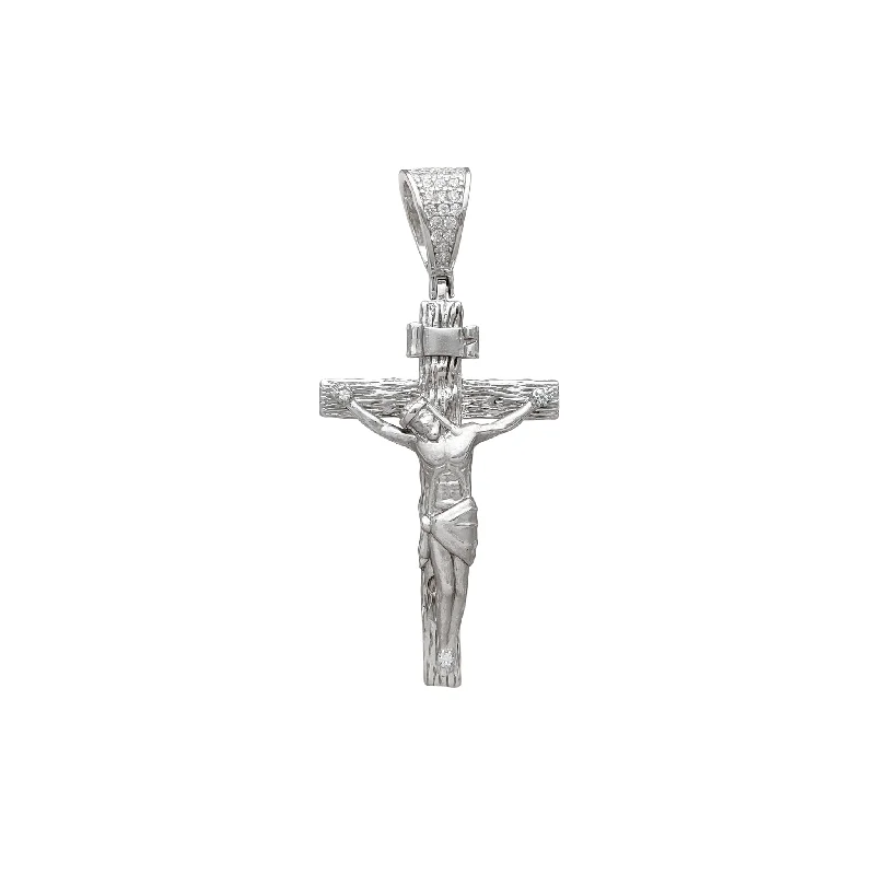 Dainty Gold - Plated Angel Wing Pendant Necklace for Sensitive Skin OwnersStone-Set Wooden Textured Crucifix Cross Pendant (Silver) Dainty Gold - Plated Angel Wing Pendant Necklace for Sensitive Skin OwnersStone-Set Wooden Textured Crucifix Cross Pendant (Silver)