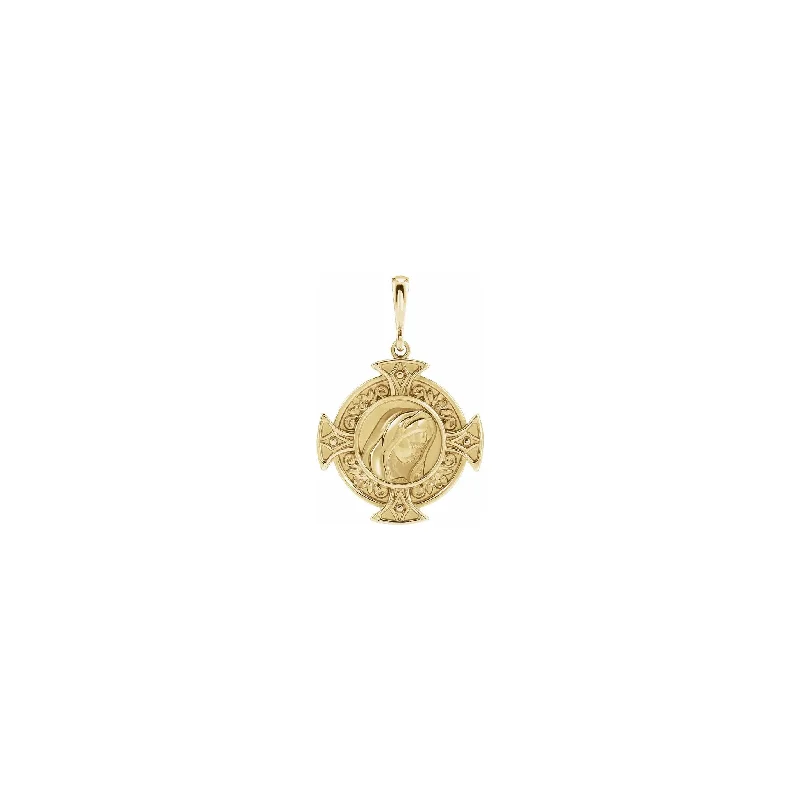 3D - Printed Owl Pendant Necklace in Recycled Plastic for Eco - Conscious FashionistasVirgin Mary Cross Pendant