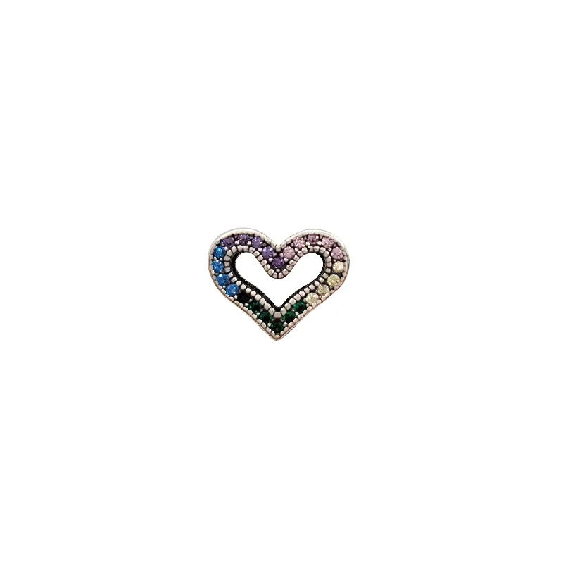 Adjustable - Length Turquoise - Inlaid Teardrop Pendant Necklace for TravelersZirconia Colorful Heart Charm for Bracelet (Silver) Adjustable - Length Turquoise - Inlaid Teardrop Pendant Necklace for TravelersZirconia Colorful Heart Charm for Bracelet (Silver)