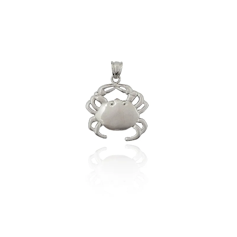 LED - Illuminated Moon Pendant Necklace for Nighttime EventsCrab Pendant (Silver) LED - Illuminated Moon Pendant Necklace for Nighttime EventsCrab Pendant (Silver)
